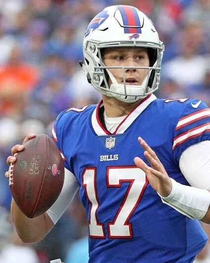 Buffalo Bills Josh Allen Glossy Keychain Print Nfl Football Keychain