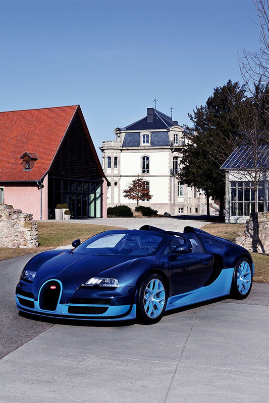 Bugatti Bolide Blue Fast Hypercar Car Art Home Decor Jigsaw Puzzle