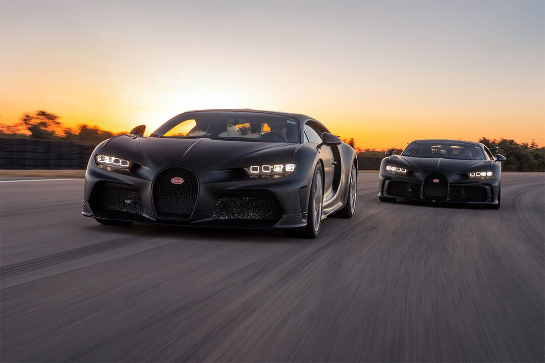 Bugatti Chiron On Road Fast Driving Art Indoor Decor Poster