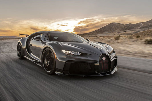 Bugatti Chiron Pur Sport Speed Driving Scenic Sky View Wall Jigsaw Puzzle