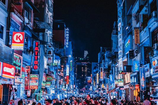 Bui Vien Street Ho Chi Minh City Saigon Vietnam Picture Magnet Magnet Print