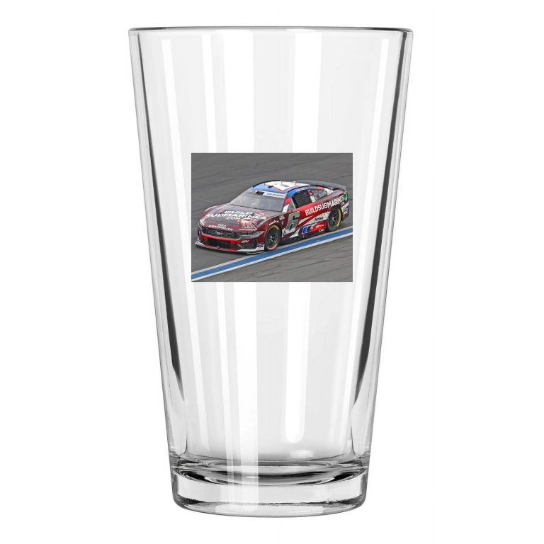 Build Submarines Ford Brad Keselowski Photo Rfk Racing Pint Beer Drinking Glass