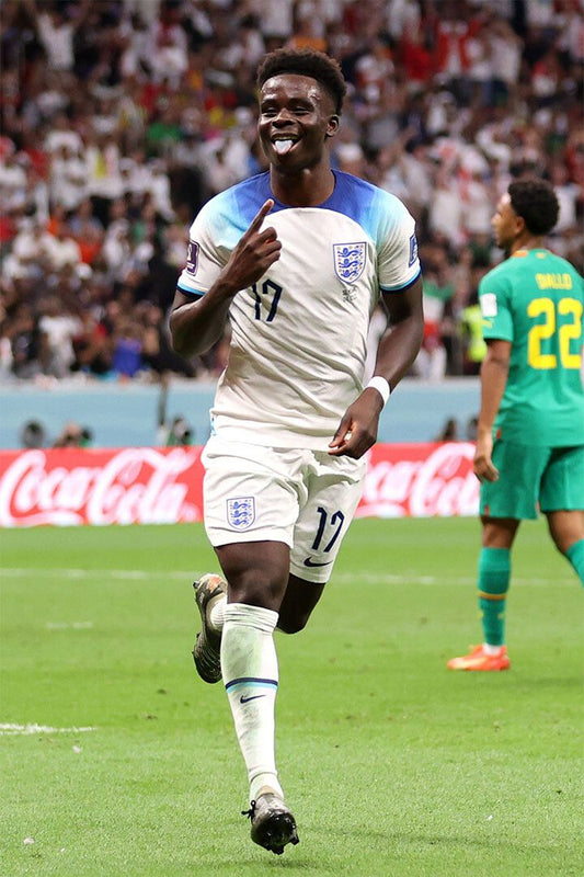 Bukayo Saka Goal Celebration England World Cup Jigsaw Puzzle