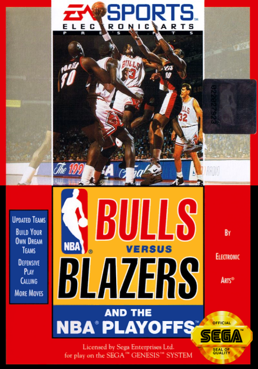 Bulls Vs Blazers And The Nba Playoffs (Usa) Genesis Print Poster
