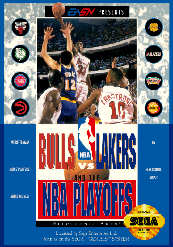Bulls Vs Lakers And The Nba Playoffs (Usa) Genesis Print Poster
