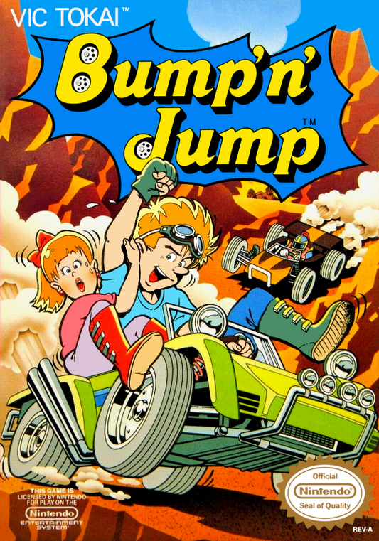 Bump N Jump (Usa) Nes Print Poster