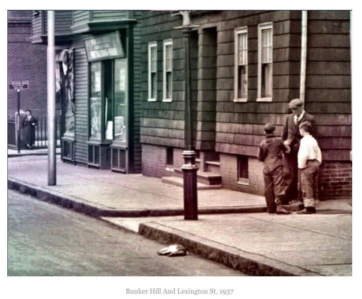 Bunker Hill Street Charlestown Ma City Neighborhood 1937 Picture Photo