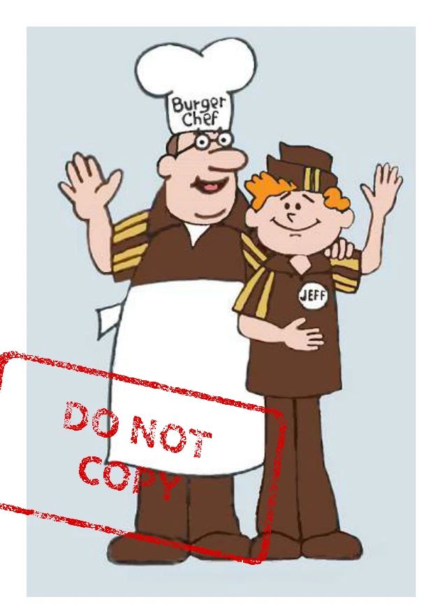 Burger Chef & Jeff Retro Iconic Fast Food Classic Poster Picture Photo