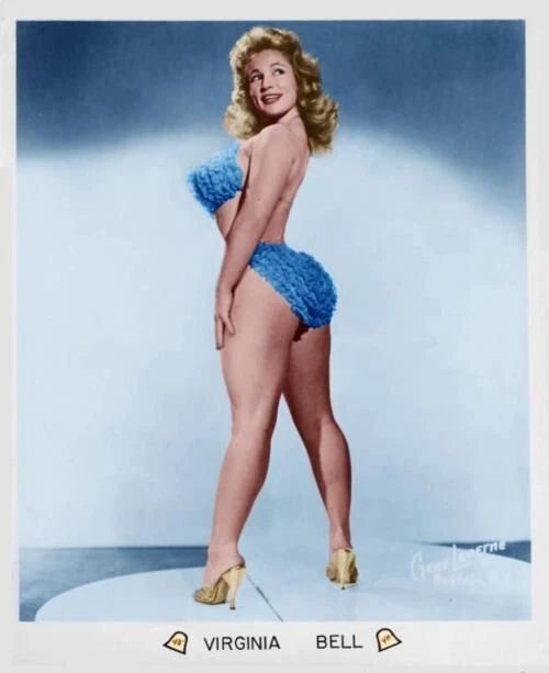 Burlesque Model Virginia Bell Pin Up Picture Poster Photo