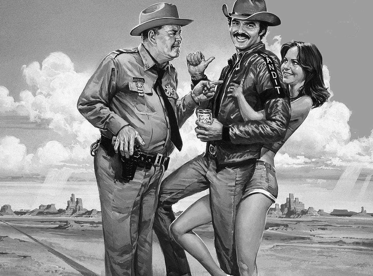 Burt Reynolds Sally Field In Smokey & The Bandit Movie Magnet Magnet 8.5X 11