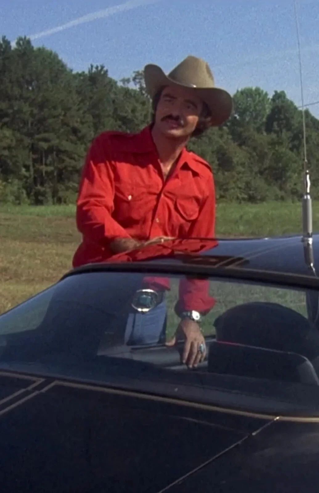 Burt Reynolds In 1977 Movie Smokey & The Bandit Picture Keychain Print 8.5X 11