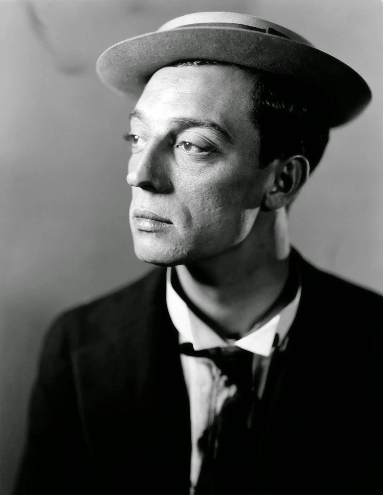 Buster Keaton Movie The General Portrait Picture Keychain Print