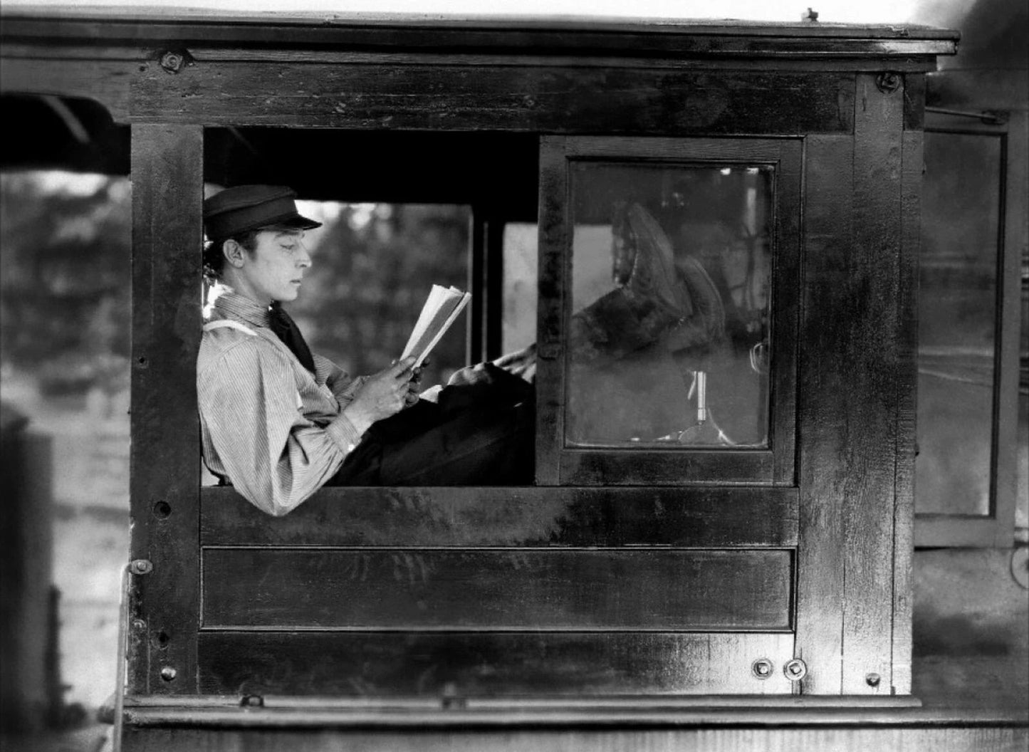 Buster Keaton Silent Movie The General Picture Magnet Print