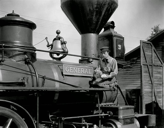 Buster Keaton In 1926 Movie The General Picture Keychain Print