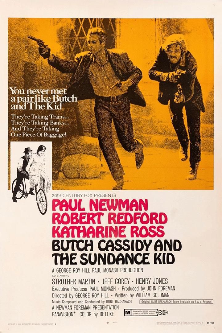 Butch Cassidy And The Sundance Kid Cinema Film Wall Art Home De Poster