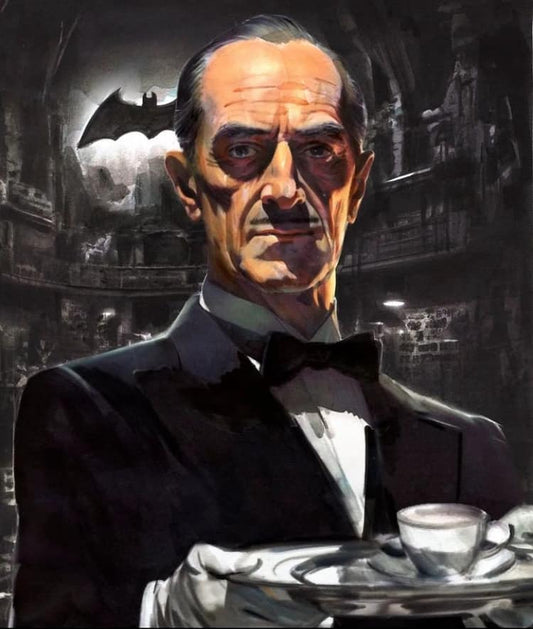 Butler In Batcave Print Poster
