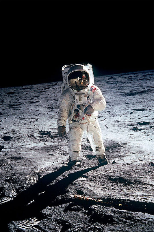 Buzz Aldrin Walking On The Moon Apollo 11 Moon Landing Jigsaw Puzzle