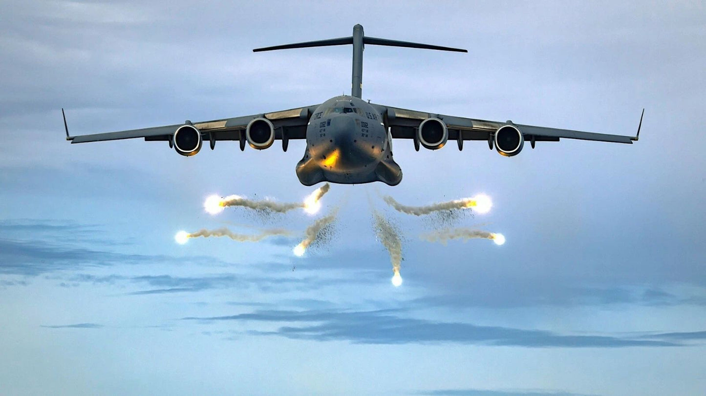 C 17 Globemaster Firing Flares Military Transport Aircraft 300 PCS Jigsaw Puzzle