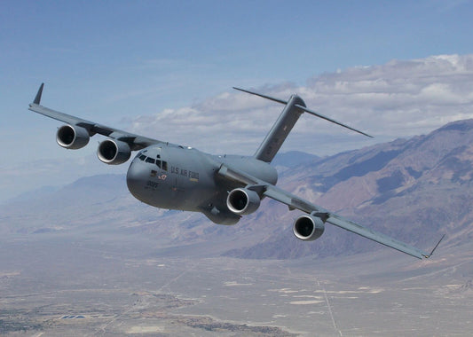 C 17 Globemaster Transport Jet Plane Military Aircraft Picture Keychain Keychain