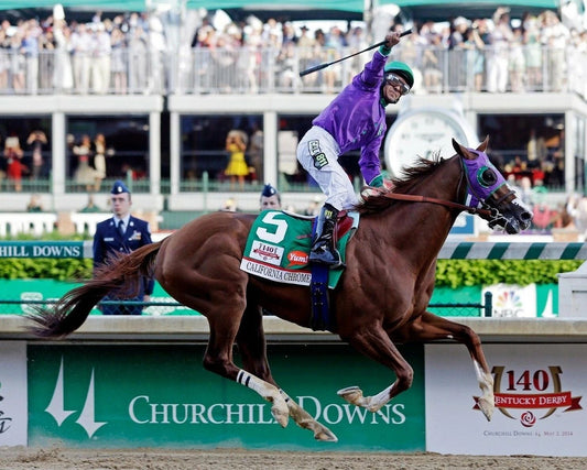California Chrome Magnet Horse Racing Picture Jockey