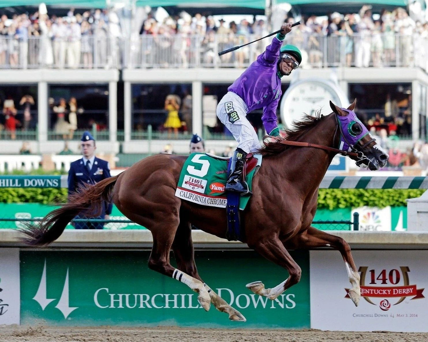California Chrome Photo Horse Racing Picture Jockey