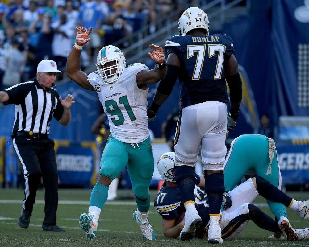 Cameron Wake Keychain Miami Dolphins Picture Nfl Football Sack