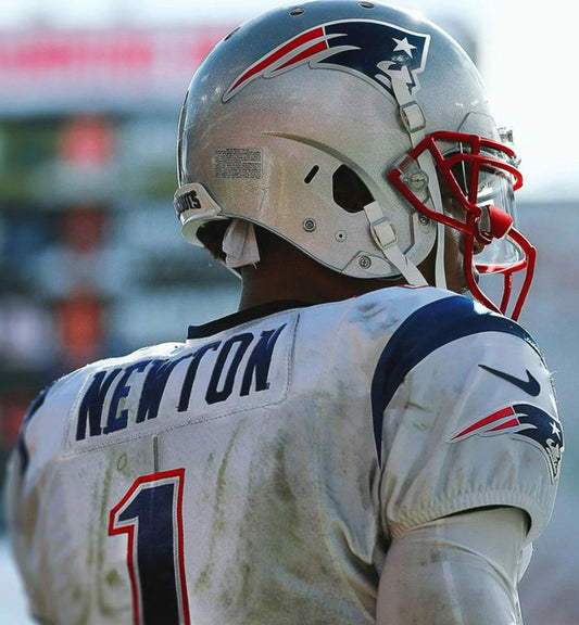Cam Newton Magnet New England Patriots Picture Nfl Football From Back