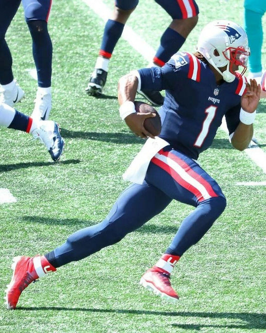 Cam Newton Magnet New England Patriots Picture Nfl Football Running
