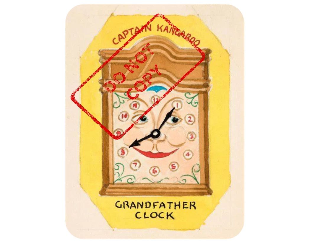 Captain Kangaroo Grandfather Clock Cartoons Retro Tv