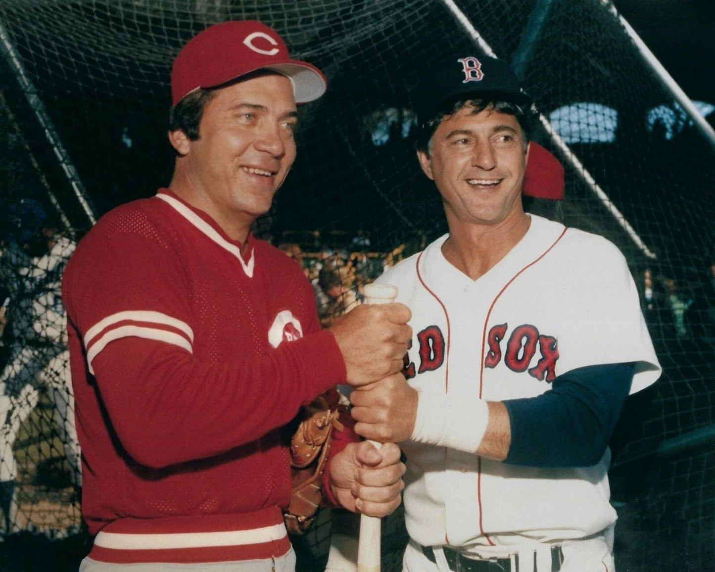 Carl Yastrzemski & Johnny Bench Magnet Boston Red Sox Reds Baseball Picture