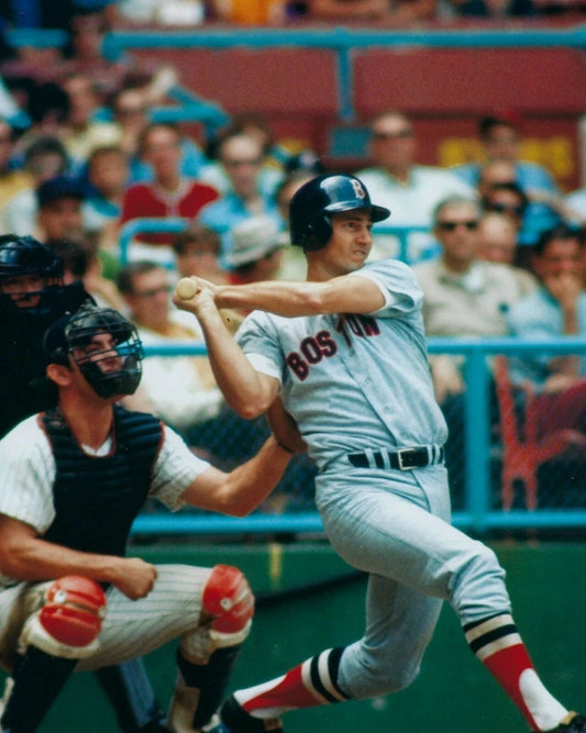 Carl Yastrzemski Keychain Boston Red Sox Reds Baseball Picture Mlb At Bat