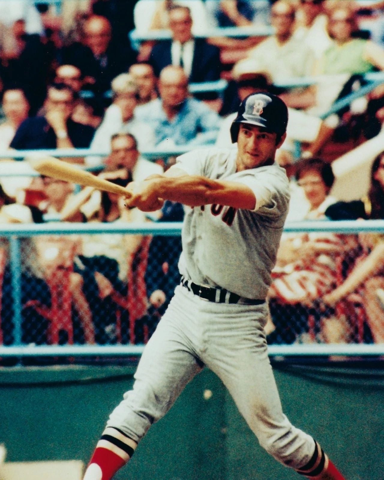 Carl Yastrzemski Photo Boston Red Sox Reds Baseball Picture Mlb Swinging