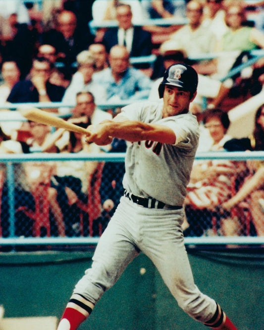 Carl Yastrzemski Magnet Boston Red Sox Reds Baseball Picture Mlb Swinging