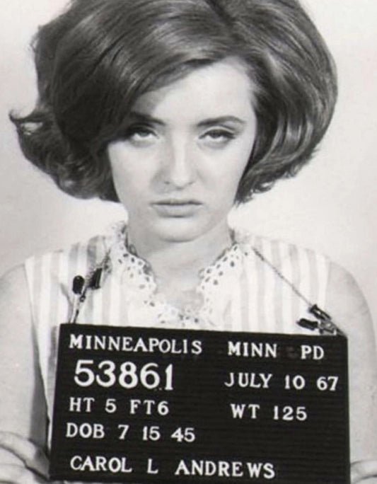 Carol Andrews Mugshot Keychain Picture Keychain Print Actress Mug Shot