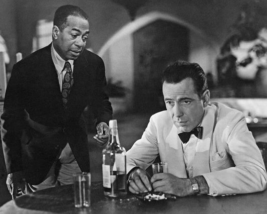 Casablanca Glossy Photo Humphrey Bogart And Dooley Wilson Print Poster