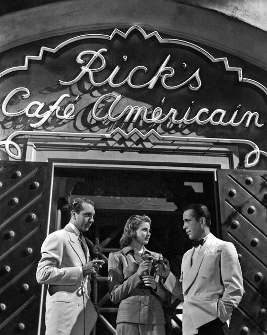 Casablanca Keychain Humphrey Bogart, Ingrid Bergman And Paul Henreid Keychain