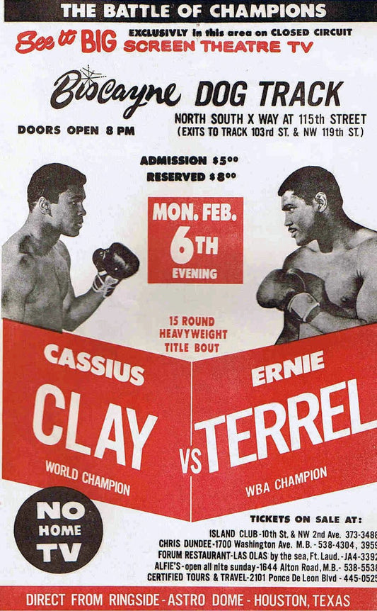 Cassius Clay Vs Ernie Terrell Magnet Boxing Magnet Picture Muhammad Ali
