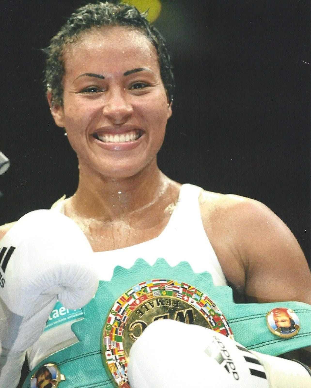 Cecilia Braekhus Keychain Boxing Picture Close Up