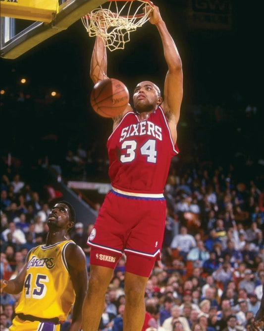 Charles Barkley Photo Philadelphia 76Ers Seventy Sixers Basketball Nba