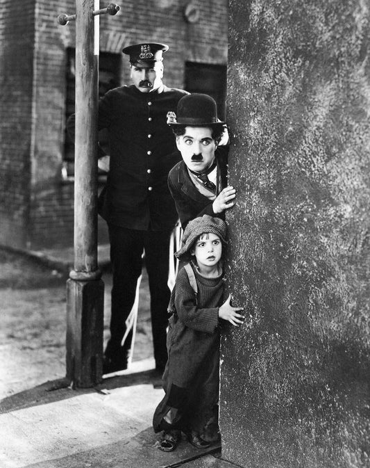 Charlie Chaplin In 1921 Classic Film The Kid Retro Movie Picture Keychain