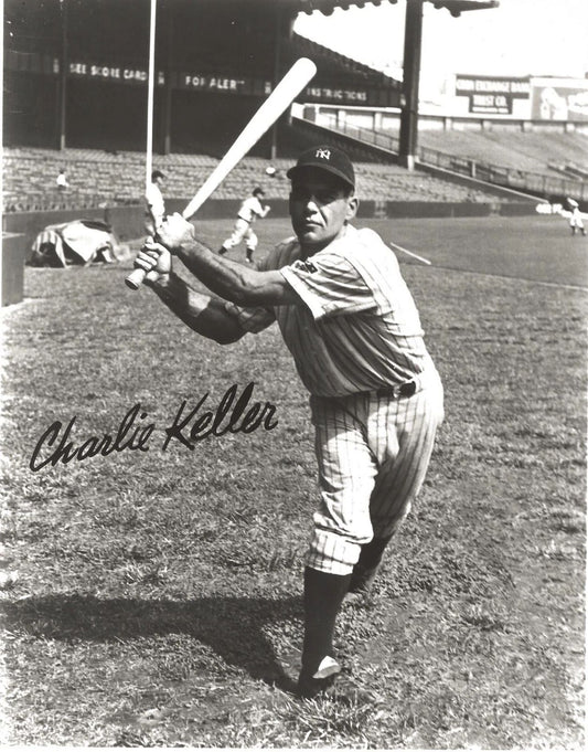 Charlie Keller Keychain New York Yankees Ny Baseball Picture Mlb