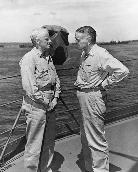 Chester Nimitz & William Halsey Keychain Picture Keychain Picture Print
