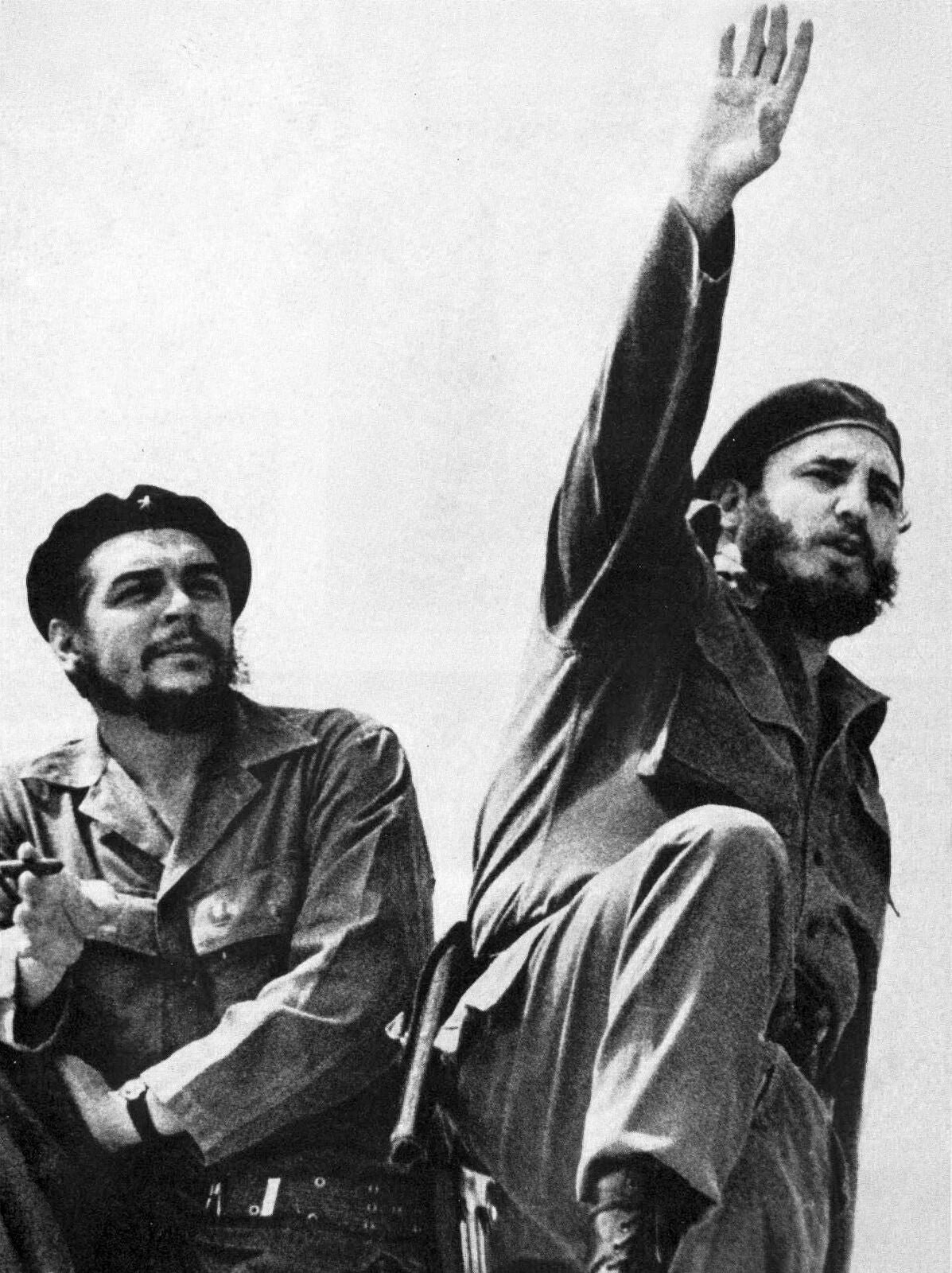 Che Guevara & Fidel Castro Keychain Picture Keychain Banner Print Cuban
