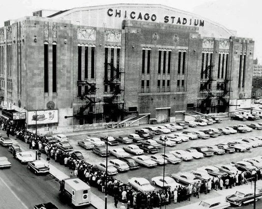 Chicago Stadium Glossy Photo Arena Poster Chicago Bulls And Blackhawks