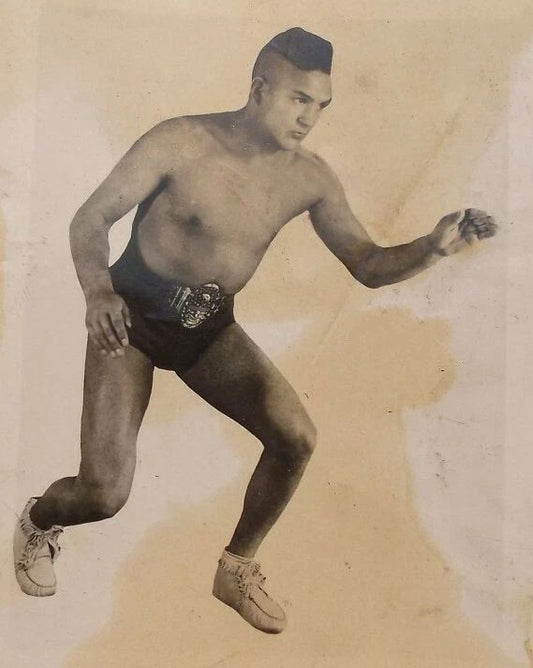 Chief Don Eagle Magnet Wrestling Picture Awa