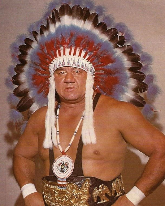 Chief Wahoo Mcdaniel Photo Wrestling Picture Nwa Awa Wcw Close Up