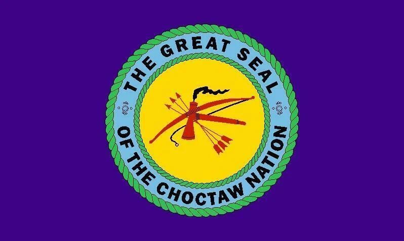 Choctaw Nation Flag Native American Indian People Photo Picture Poster Print