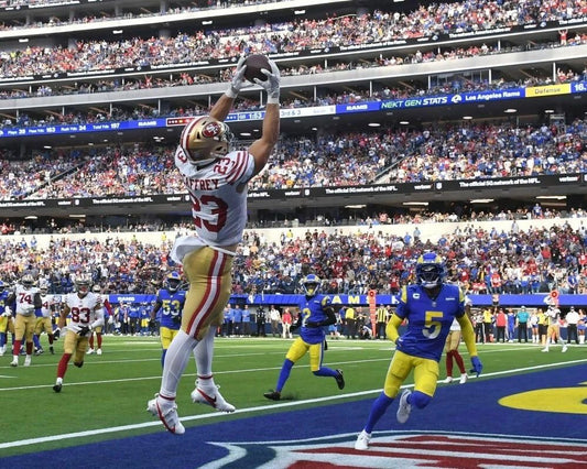 Christian Mccaffrey Photo San Francisco 49Ers Forty Niners Football Vs Rams