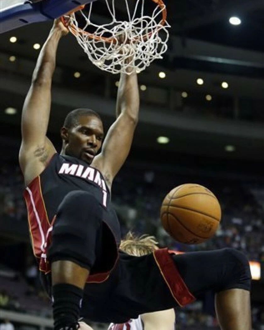 Chris Bosh Magnet Miami Heat Basketball Nba Dunk