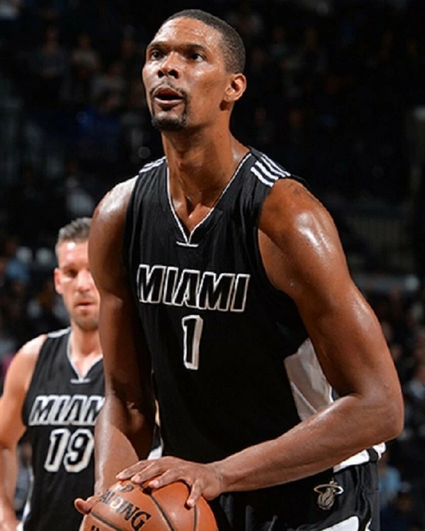 Chris Bosh Photo Miami Heat Basketball Nba Foul Shot